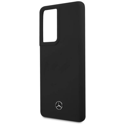 6. Mercedes Silicone Line Case für Samsung Galaxy S21 Ultra - Schwarz