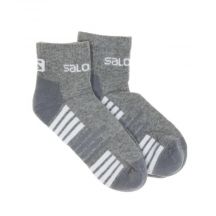 Salomon Active Socken 2er-Pack 16022-HEATHER GRAY/WHITE]
