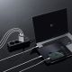 7. Cuktech 65W GaN 2xUSB-C 1xUSB-A Wandladegerät – Grau