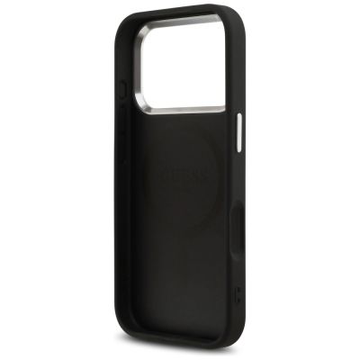 7. Guess 4G Classic Logo MagSafe Hülle für iPhone 17 Pro - Schwarz