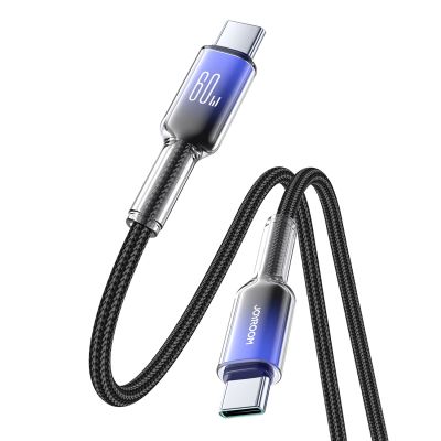 3. Joyroom S-A42 Crystal-Clear Series 60W USB-C – USB-C-Kabel 1,2 m – Schwarz