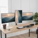19. MACLEAN 3-Monitor-Halterung, Gasfeder, 17"-27", 2-8 kg, Schwarz MC-137