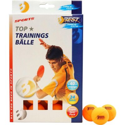 BEST SPORTING TRAINING TISCHTENNISBÄLLE 24 STÜCK ORANGE