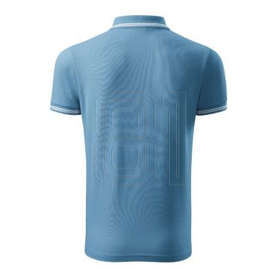 7. Malfini Urban M MLI-21914 azurblaues Poloshirt