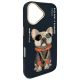 4. Nimmy Glasses Cool Dog iPhone 16 Hülle - Schwarz