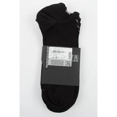 5. Emporio Armani Calza Knöchelsocken aus Baumwolle, schwarz, bequem, 3er-Pack