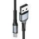 5. 3mk Hyper Cable N-SERIES USB-A / USB-C 2m 9V/2A 18W / schwarz