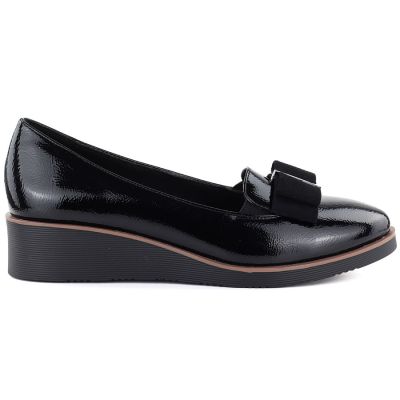 2. Damen-Lacklederschuhe mit hohem Absatz, schwarz, Vinceza 58630