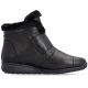 8. Rieker 47268-00 Wasserdichte Leder-Ankle-Boots für Damen, Schwarz