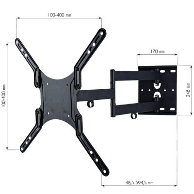 4. TECHLY TV-Wandhalterung LED/LCD 23-55 Zoll 45 kg