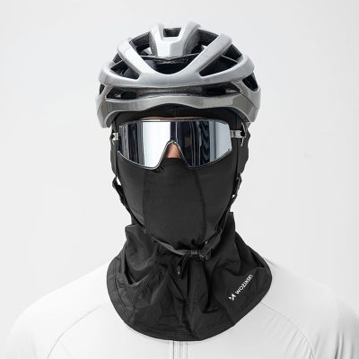 6. Wozinsky WKM-02B Sturmhaube für Motorrad und Fahrrad mit Brillenlöchern – Schwarz
