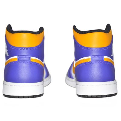 5. Air Jordan 1 MID Sneakers Los Angeles Lakers LA - DQ8426-517