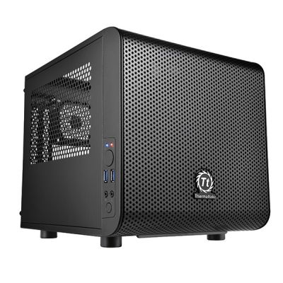 Thermaltake Core V1 CA-1B8-00S1WN-00 Gehäuse (Mini-ITX; schwarz)