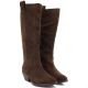 4. Damen-Cowboystiefel aus Leder, Schokoladenbraun, Big Star UU274521