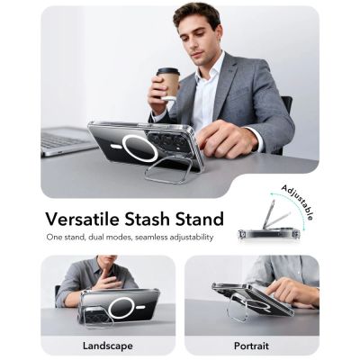3. ESR Classic Hybrid Kickstand MagSafe Hülle für Samsung Galaxy S26 - Transparent