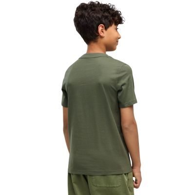 4. Puma ESS Small No. 1 Logo Centered Tee Khaki 692975 86