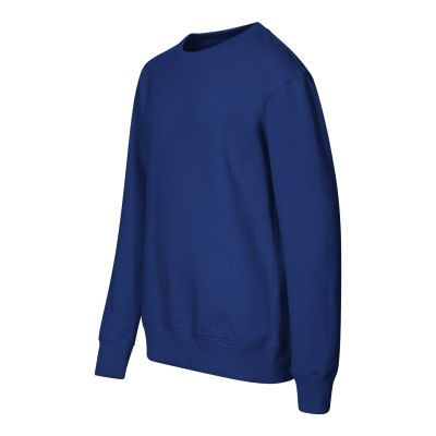 Kinder-Sweatshirt mit Rundhalsausschnitt (kornblumenblau)
