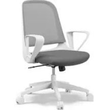 SENSE7 Sopty weiß-grau / Verstellbarer Bürostuhl / Belastbarkeit 120 kg