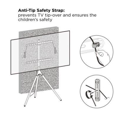 13. TECHLY STIV-BODENSTÄNDER FÜR LED-/LCD-TV 45-65 CA