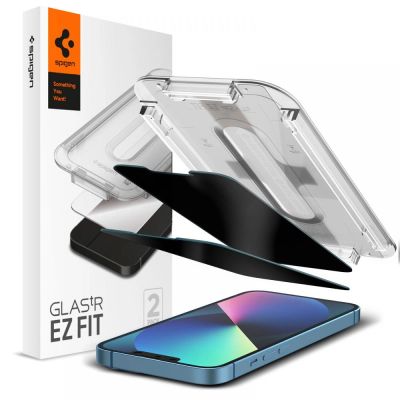 4. Spigen Glas.tR EZ Fit Privacy gehärtetes Glas für iPhone 13 Pro Max - 2 Stk.