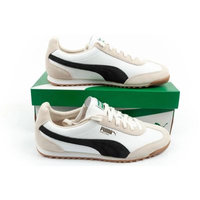 9. Puma Arizona Retro Beige Leder Unisex Damen Sportschuhe