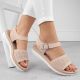 14. Sergio Leone W SK53N Pumps mit Absatz und Plateau beige