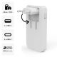11. Hama GaN 65W Ladegerät 2x USB-C 1x USB-A faltbar - Weiß
