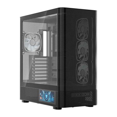 2. MODECOM VOLCANO AQ 400 ARGB MIDI SCHWARZES GEHÄUSE