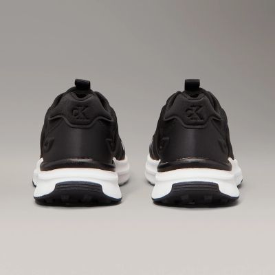 4. Calvin Klein Damen-Sneaker, niedrig geschnitten, Schnürschuhe, V3X9-83010-1464999, Schwarz