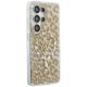4. Guess IML Leopard Print Dreieckige MagSafe Hülle für Samsung Galaxy S26 Ultra - Braun