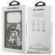 8. Karl Lagerfeld Liquid Glitter Choupette Logo MagSafe Hülle für iPhone 17 Pro - Schwarz