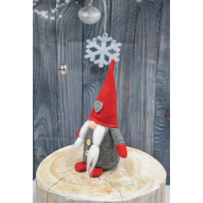 9. Dekorativer Gartenzwerg mit Herz, 20 cm, Mädchen