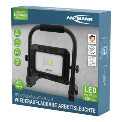7. Ansmann FL20W-R 20 W 2000 lm Tageslichtweiße tragbare Industrieleuchte