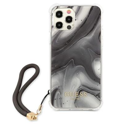 3. Guess Marble Collection iPhone 12 / iPhone 12 Pro Hülle - Grau