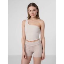 Damen One-Shoulder Yoga Crop Top 4F H4Z22-TSD033