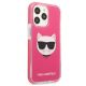 4. Karl Lagerfeld Choupette Head Hülle für iPhone 13 Pro / iPhone 13 - Fuchsia