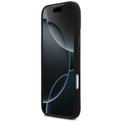5. BMW M Silikonhülle mit horizontaler Linie und MagSafe-Funktion für iPhone 17 Pro Max – Schwarz