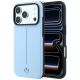 Mercedes Leder-Halbhülle mit ikonischer MagSafe-Linie für iPhone 18 Pro / 17 Pro – Blau