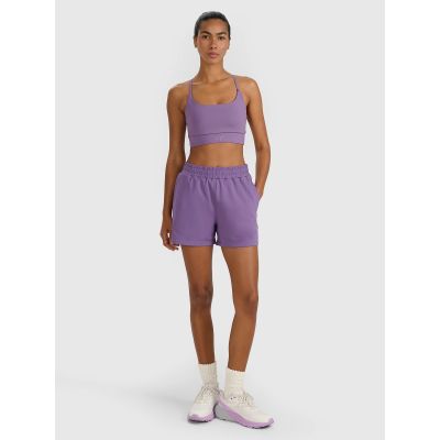 4. Schnelltrocknende Trainingsshorts für Damen 4F 4FWAW25TFSHF1038-53S