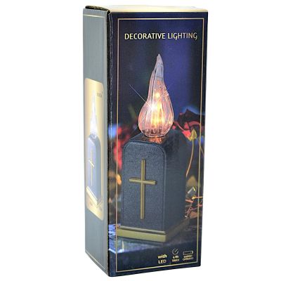 5. Batteriebetriebene LED-Kerze mit Timer-Laterneneinsatz, 16 cm