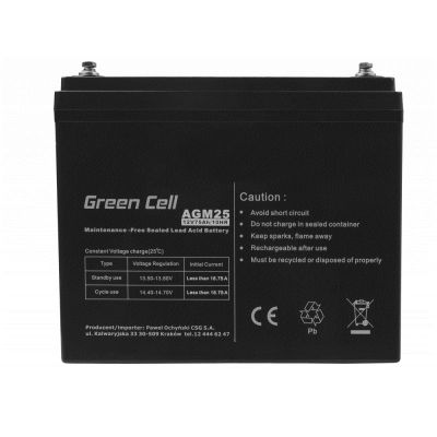 4. GREEN CELL GEL-BATTERIE AGM25 12V 75AH