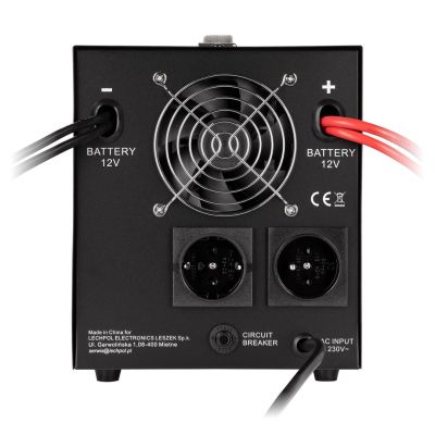 6. KEMOT PROsinus-2000 Notstromversorgung, reiner Sinuswellenwandler mit Ladefunktion 12 V 230 V 2000 VA/1200 W