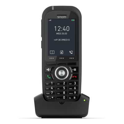 4. Snom M70 DECT-Telefonhörer mit Anrufernamen- und ID-Anzeige, Schwarz