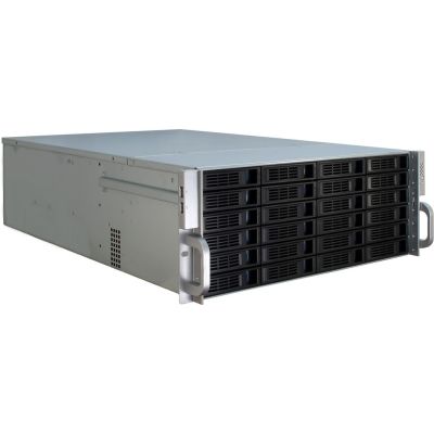 Inter-Tech 4U-4424 Rack Schwarz, Silber