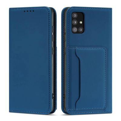 Magnetkartenetui für Xiaomi Redmi Note 11 Pro Pouch Card Wallet Kartenhalter Blau