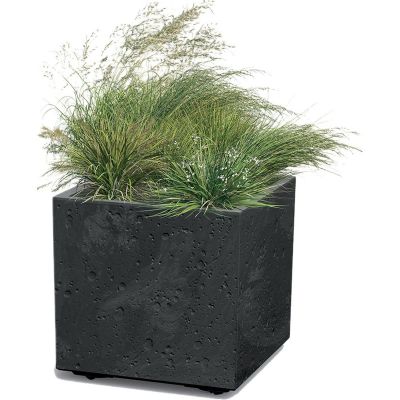 5. Sierra Square Blumentopf in Betonoptik, 39x39 cm, Anthrazit