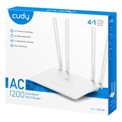 6. CUDY WR1200 LAN 10/100 AC1200 Dualband-WLAN-Mesh-Router