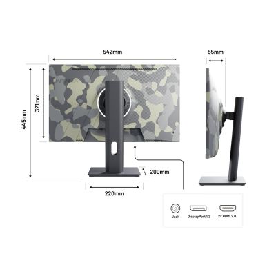 10. JAPANNEXT 60,5 cm JN-IPS238FHD200F-HSP-Camo 16:9 HDMI FHD Monitor