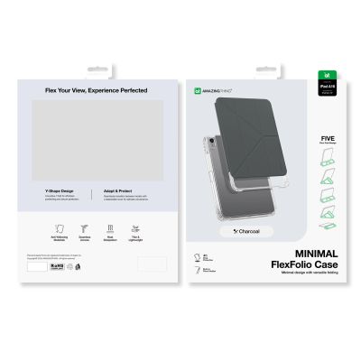 6. AmazingThing Minimalistische Hülle für iPad 11" 2025 - Dunkelgrau