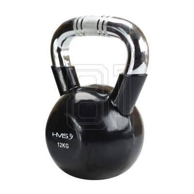 30. Kettlebell Gusseisengriff Chrom gerändelt HMS KTC20 SCHWARZ 
